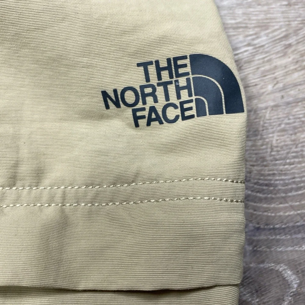 The North Face Convertible Pants Mens L Tan Khaki Zip Off Hiking Trail Outdoor